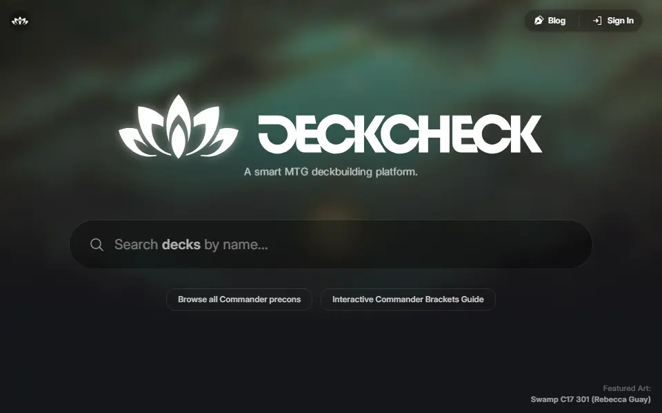 DeckCheck interface screenshot
