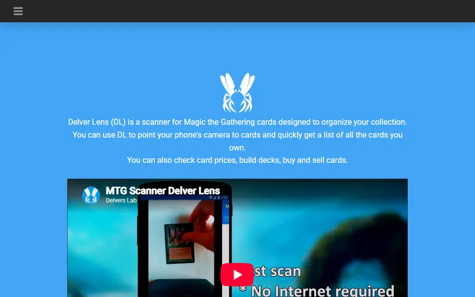 Delver Lens interface screenshot