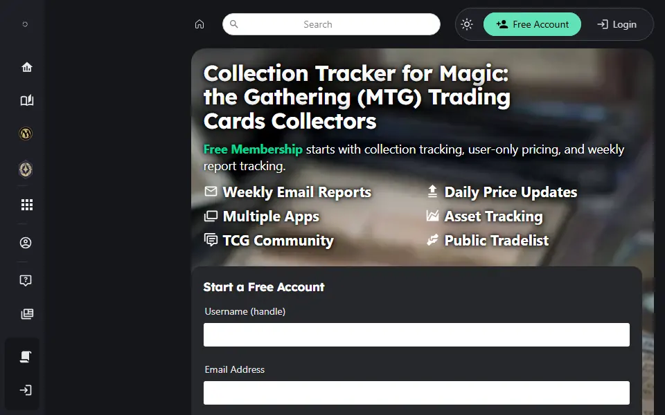 EchoMTG interface screenshot